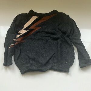 Cozy kids lighting bolt sweater